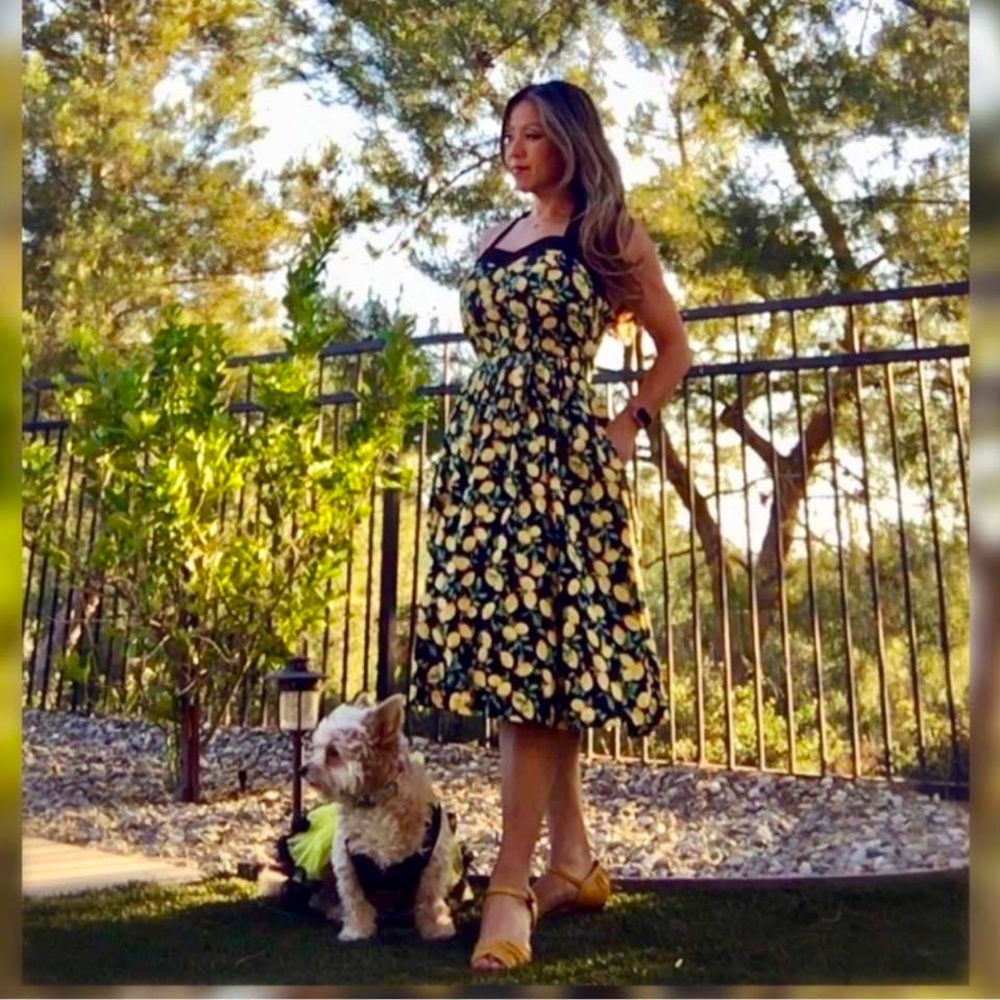 Lindy Bop Lemon 🍋 Halter Swing Dress